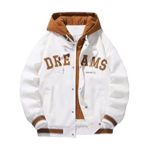 2025 nouveau chaud sur mesure hommes vestes universitaires collège vol lettre broderie col montant Pakistan vente en gros vestes de Baseball - Product Image 1