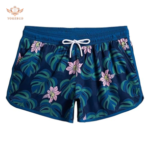 Short de bain pour femme 3.5 pouces Short de bain à séchage rapide Bas de bain extensible avec poches pour la natation, le surf et la plage de BD - Product Image 1