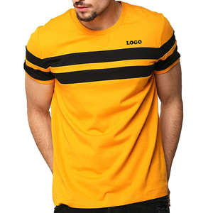Camiseta Deportiva para Hombre, Manga Corta, Ajustada, con Logotipo Personalizado Estampado, Transpirable, para Entrenamiento Deportivo al Aire Libre, Verano, Venta al por Mayor - Product Image 1