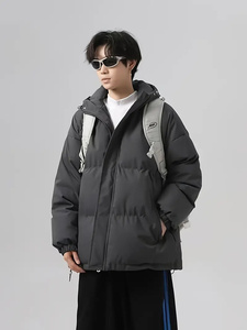 Chaqueta bomber de cuero personalizada directa de fábrica para hombre, transpirable e impermeable, estilo Hip Hop para invierno, precio al por mayor - Product Image 4