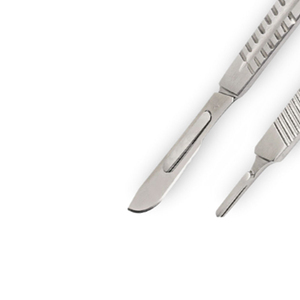 Mango de bisturí de hoja para quitar hoja ajustable mango de cuchillo quirúrgico hecho a medida mango de bisturí con logotipo propio hecho en Pakistán para la venta - Product Image 1