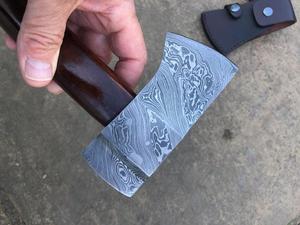 Handcrafted Damascus Steel Viking Battle <b>Axe</b> Personalized Engraved Handle Outdoor Survival Gear <b>Mini</b> <b>axe</b> with Leather Sheath - Product Image 4