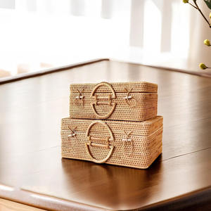 Precioso conjunto de maletas para niños, maletas pequeñas de mimbre de ratán para bebés, maletas de mimbre naturales hechas a mano de primera calidad - Product Image 6