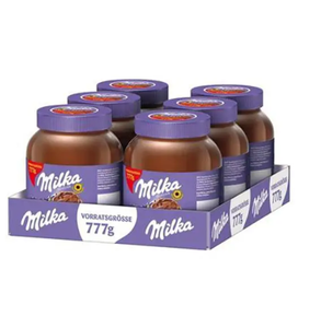 โหลแก้วครีมทาเฮเซลนัท Milka 350กรัมบรรจุอาหารแข็งจำนวนมาก - Product Image 1