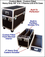 Flight Case de Transport en Aluminium d'Usine pour Télévisions 55'' 65'' 75'' – Valise de Transport TV en Aluminium