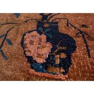 Tapis en laine noué à la main Pechino beige marron, motif floral, pour la maison, le salon, le couloir, l'entrée, design puzzle rectangulaire pour maisons Pae-5924 - Product Image 3