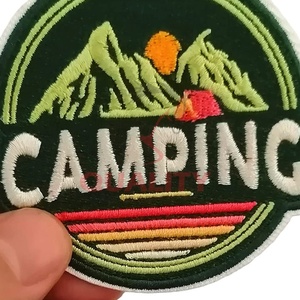 Wholesale OEM Premium Quality Embroidery Badges Good Material Plus Size Hand Embroidered Low MOQ for Clothing - Product Image 5