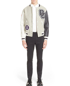 Vestes universitaires en cuir à manches longues, vente chaude, vestes de baseball pour lycée, vestes bomber pour hommes, vestes universitaires pour étudiants - Product Image 4