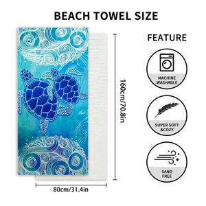 Toalla de Playa de Algodón de Lujo a Cuadros, de la Mejor Calidad, Venta al por Mayor de Fábrica, Impresión Personalizada, Secado Rápido, Ecológica y Personalizable - Product Image 3