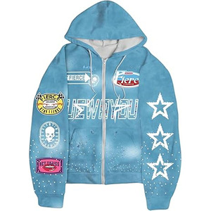 Sweat à capuche pour homme en coton doux et respirant, sweat à capuche pour homme à imprimé élégant, streetwear décontracté - Product Image 1