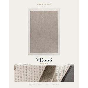 พรมโพลีโพรพิลีนแบบซักได้สำหรับขายส่ง รุ่น VELLURA VE006 สีน้ำตาล ผลิตด้วยเครื่องจักรแบบตุรกี สำหรับห้องนั่งเล่น โรงแรม และโครงการต่างๆ - Product Image 2