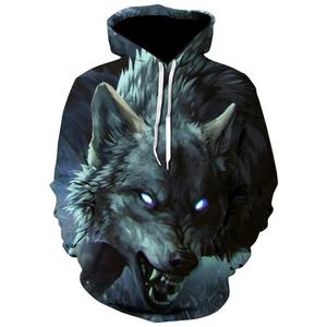 เสื้อฮู้ดดี้ลายพิมพ์ 3 มิติ คุณภาพสูง กันน้ำ ผลิตจากผ้าโพลีเอสเตอร์/คอตตอน ล้างสีแบบวินเทจ สไตล์ไฮสตรีท - Product Image 5