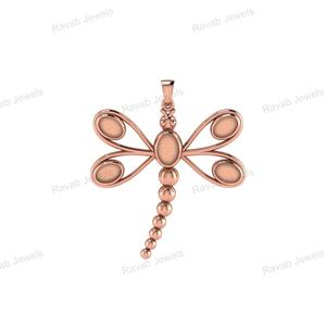 จี้แมลงปอสีเงิน925ดีไซน์คลาสสิกคุณภาพสูงทำด้วยมือชุบด้วยเรซินเครื่องประดับต่ำ - Product Image 3