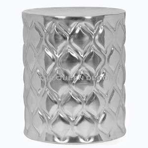 <b>Nesting</b> Round Side Accent End <b>Table</b> for Living Room with Metal & Engineered <b>Glass</b> Tabletop and Metal Frame Design - Product Image 4