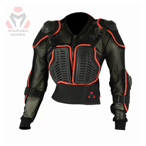 Chaqueta de Seguridad para Motociclismo de Verano e Invierno, Transpirable, con Armadura, Manga Larga, Unisex, Todas las Tallas, Negra, 100% Poliéster, Motocross - Product Image 1