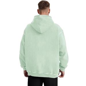 100% coton lourd solide pull à capuche pour hommes hiver OEM Service lourd GSM sweat à capuche pull conception sweat à capuche surdimensionné - Product Image 3