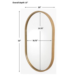 Marco clásico Oval Wall Gold Mounted Vanity Glass Mirror Nordic Iron Art Espejo decorativo creativo para baño Dormitorio - Product Image 1