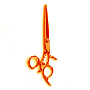 Tijera para el cuidado de mascotas de alta calidad, cuchillas rectas recubiertas de Color oro rosa, hoja afilada, tijeras para el cuidado del cabello de peluquero - Product Image 4