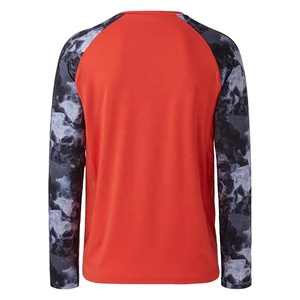 เสื้อยืดแขนยาวของผู้ชายผ้าฝ้าย100% ระบายอากาศได้ดีเสื้อกีฬาพื้นคอกลมและแขนยาว - Product Image 4