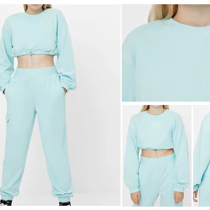 Sweat-shirt personnalisé pour femmes, ensemble deux pièces sweat à capuche zippé et jogging, vêtements de sport décontractés, ensemble 2 pièces en polaire, sweat à capuche surdimensionné pour femmes - Product Image 1