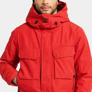 เสื้อโค้ทขนเป็ดสำหรับผู้ชายเสื้อโค้ทปิดซิปมีหลายกระเป๋าดีไซน์ตามสั่ง - Product Image 6