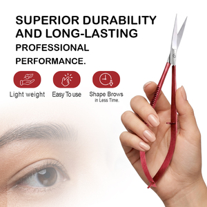 Ciseaux à sourcils personnalisés avec logo et emballage, outil de beauté en acier inoxydable, ciseaux à sourcils à ressort par Bahasa Pro - Product Image 5
