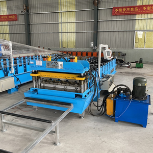 Rouleau automatique de haute qualité formant la tuile de toit en brique émaillée faisant la machine engrenage de profil métallique en acier de couleur/roulement/moteur/noyau de pompe - Product Image 4