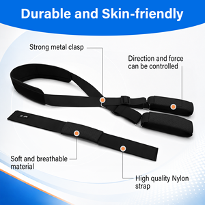 Dispositivo de Tracción Cervical Personalizado, Correa de Soporte Ajustable para Estiramiento del Cuello con Reposacabezas Acolchado y Bolsa de Transporte - Product Image 3