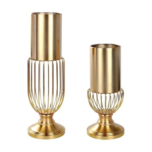 Luxury Decorative Flower <b>Vases</b> Eco Friendly <b>Unique</b> Style Flower <b>Vases</b> Gold Plated Finishing Flower <b>Vases</b> For Wedding Hotel Home - Product Image 6