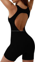 Mono Deportivo para Mujer, Spandex/Poliéster, Cierre con Cordón, Mangas Largas, Cintura Alta, Diseño Liso, 260g