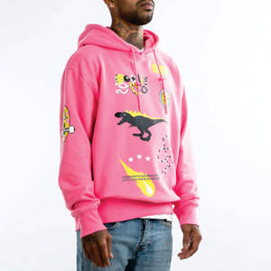 OEM personalizado de alta calidad de los hombres casuales pulóver CON CAPUCHA DE MODA Hip Hop estilo sudadera de lana con patrón sólido para el invierno - Product Image 5