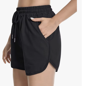 Women's Casual Sweat Shorts Bangladesh Curvy Hem Summer Cotton Lounge Shorts Drawstring Jersey Athletic Workout Shorts Solid - Product Image 1