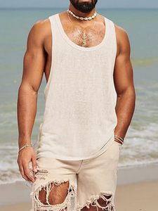 Chaleco deportivo amarillo naranja para hombre, camiseta sin mangas para entrenamiento de gimnasio, ropa deportiva transpirable de secado rápido para correr y entrenar - Product Image 5