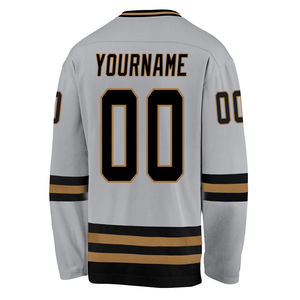 Customized White <b>Green</b> Royal <b>Lace</b> Neck Ice Hockey Jersey OEM Service 100% Polyester Quick Dry Breathable Custom Team Name - Product Image 4