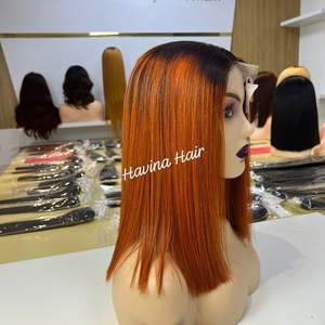 Vietnamien 100% non traité pas d'enchevêtrement pas de perte de haute qualité os Extensions droites Orange Machine Double prix de gros - Product Image 6
