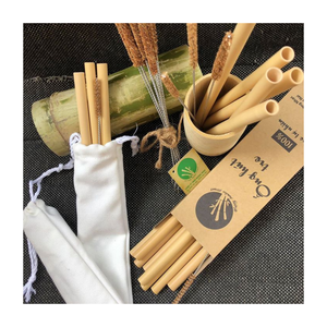 Pajita de bambú de Vietnam: Pajita de bambú natural hecha a mano, adecuada para uso en restaurantes de moda y bebidas ecológicas para el hogar favoritas - Product Image 1