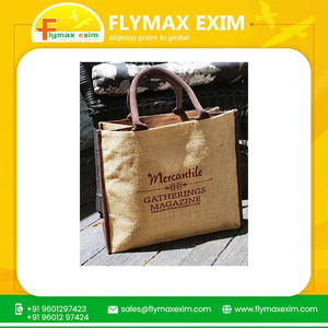 Bolsa de diseño de yute ecológica Premium hecha a mano por proveedores de bolsas de yute para la sostenibilidad Bolsas de compras Premium de moda - Product Image 2