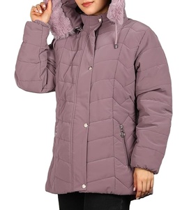Women Stand Collar Front Logo Quilted Breathable Waterproof Eco-Friendly Lightweight <b>Packable</b> Winter Puffer <b>Jacket</b> High Quality - Product Image 3
