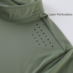 New Fashion Size XS-<b>3XL</b> Zipper Collar Athletic Gym Tee Shirts Customized Logo Men's Shirts Long Sleeve Football Wear <b>Hoodies</b> - Product Image 5