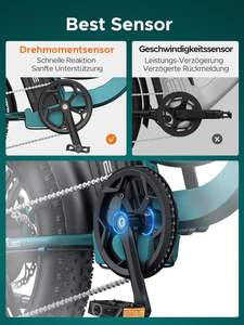 Vélo électrique pour hommes EBike 204 Pneus larges Batterie 48V 13Ah Moteur 250W 7 vitesses Écran LCD 25 km/h Autonomie jusqu'à 120 km - Product Image 2