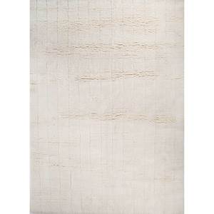 Tapis en laine noué à la main Zuri Ivory, style Tabriz rectangulaire avec motif abstrait pour la décoration de la maison, salon, CS-01 Ra-1131 - Product Image 1