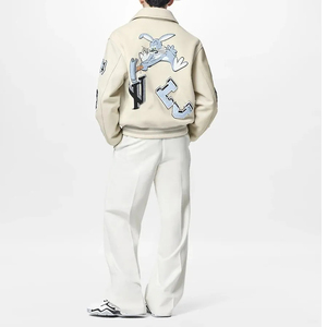 Chaqueta de béisbol, ropa cálida, chaqueta de Latterman hecha a medida, cuerpo de lana informal, chaquetas de diseño OEM, fabricante - Product Image 5