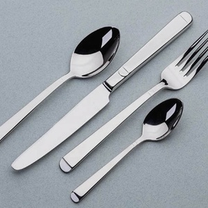 Couverts avec fourchette occidentale élégante, Portugal, fabuleux, moderne, poignée martelée, couteaux et cuillères en acier, ensemble de couverts - Product Image 1