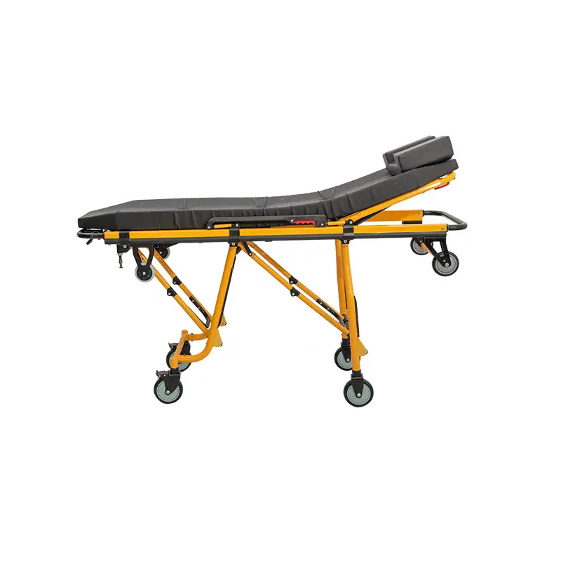 Medical Automatic Reclining Ambulance Stretcher Manual Loading Bariatric Patient Transport Auto Trolley Emergency Emergency