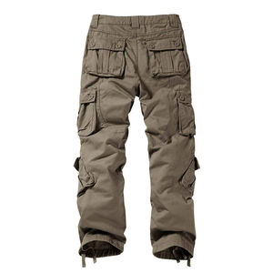 Pantalon cargo d'hiver pour homme, décontracté, foncé, de haute qualité, durable, léger, avec plusieurs poches, matière spandex/coton - Product Image 2
