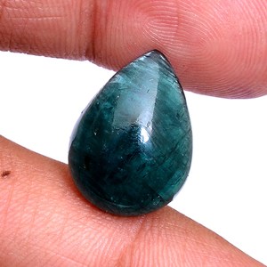 Cabujón de Granidierita AAA+ de 14x19 mm, Forma de Pera, Liso, Natural, Extremadamente Raro, Piedra Semipreciosa, Parte Trasera Plana, para Joyería - Product Image 2