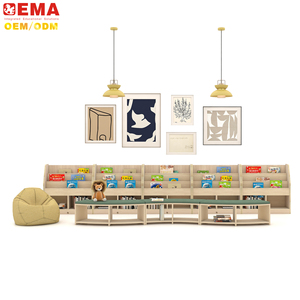 Ema Montessori mẫu giáo thư viện đồ nội thất trẻ sơ sinh đồ nội thất cho nhà trẻ trung tâm thiết kế kệ sách mầm non Nhà cung cấp - Product Image 1