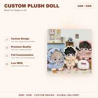 Poupée en peluche anime personnalisée CE CPC, poupée en peluche Kpop Idol personnalisée, 10cm 15cm 20cm, fabrication OEM, vente en gros, créez votre propre modèle