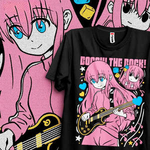 Camiseta de Anime Bocchi the Rock, 100% Algodón Jersey, Tela Transpirable - Product Image 2