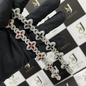 Bijoux en diamants VVS, bijoux fins en argent S925, bracelets à maillons, bracelets et joncs hip-hop plaqués or sur mesure pour femmes et hommes - Product Image 4